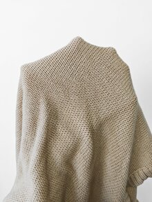 Elouméa Elegant Hooded Sleeveless Sweater Vest For Women - Khaki - View 7