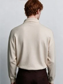Manfinity Homme Men's Solid Color Casual Versatile Daily Wear Long Sleeve Sweater - Multicolor - View 2