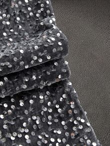 NEON BLANC Men's Sequin Hip Hop Pants For Music Festival Party - Black - View 5