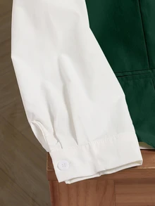 Teen Gentleman 2 Pieces Set Green Vest + Textured Long Trousers, Elegant Luxurious Formal Wear For Birthday Party, Evening Gala, Performance, Wedding Season, Birthday, Wedding, Graduation, Wedding Guest, Pageant - Green - View 6