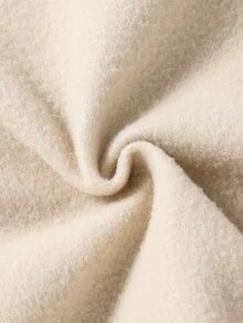 SHEIN Sweetra Young Tween Girls Fleece Fall Clothes Casual Minimalist Zip-Up Drop Shoulder Sweatshirt, Autumn Fall Winter, Warm, Outfit, Comfortable, Daily, Long Sleeve - Apricot - View 7