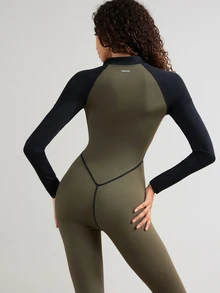 VARSIVA Women's Colorblock Casual Daily Travel Sports Jumpsuit - Multicolor - View 4