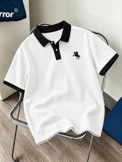 Daypath เสื้อโปโลแขนสั้นกระดุมครึ่งตัวสำหรับผู้ชาย