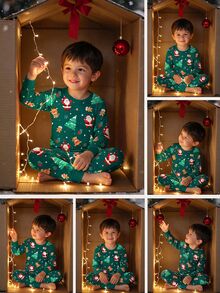 Young Boy Classic Casual Long Sleeve Pants Snug Fit Loungewear, Classic Christmas Pattern Print, Classic Christmas Deer Pattern Print, Classic Santa Claus Pattern Print, Christmas Gift Pattern Print, Cartoon Christmas Tree Pattern Print, Classic Christmas Snowflake Pattern Print, Suitable For Autumn/Winter, Suitable For Christmas - Multicolor - View 4