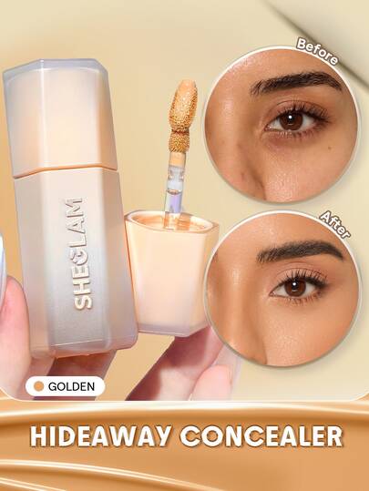 SHEGLAM Hideaway كونسيلر تغطية كاملة-Golden مصحح اللون المضيء والهايلايتر ماركة تجميل ومكياج للنساء والفتيات