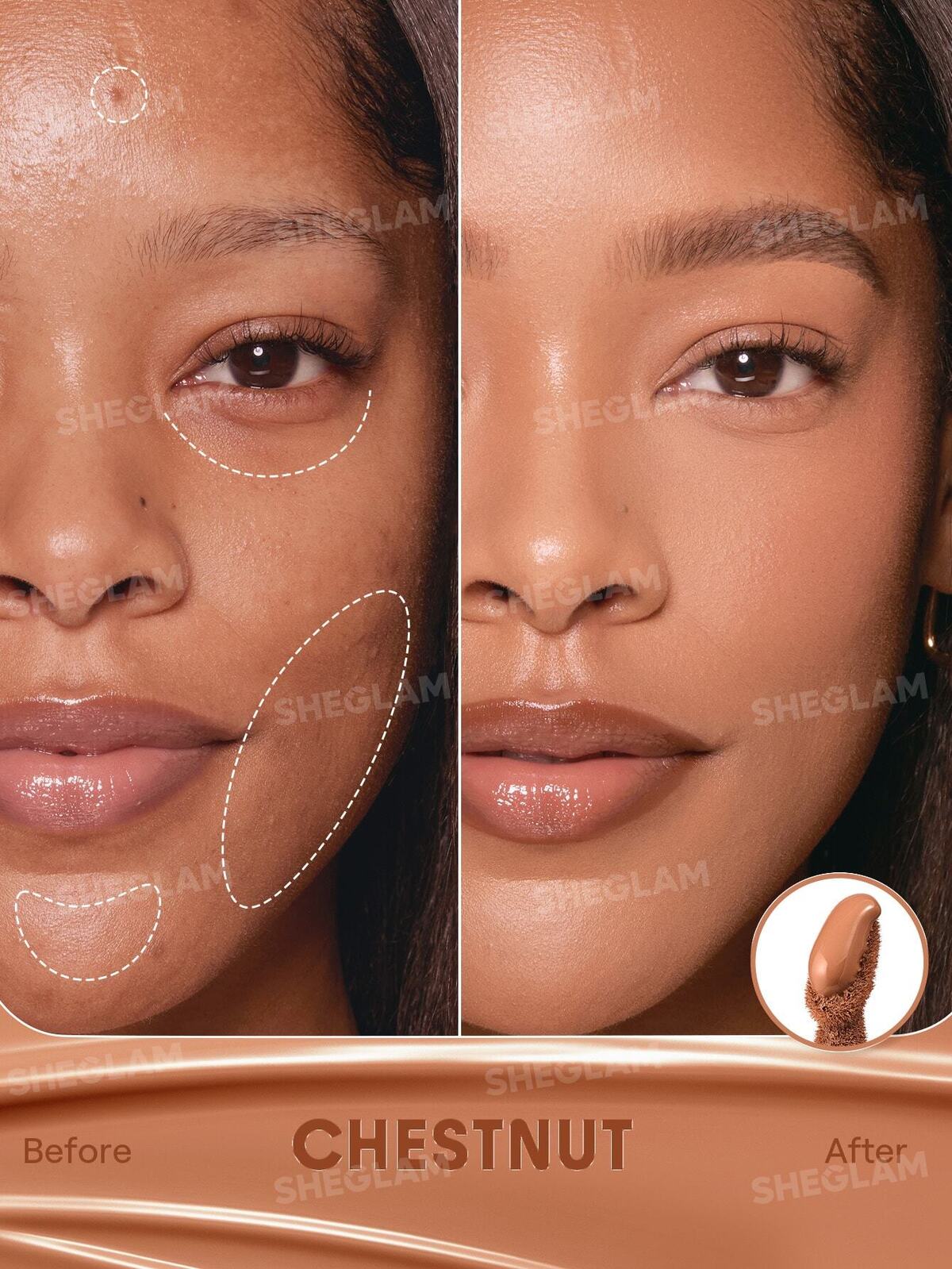 Hideaway Full-Coverage Concealer-Chestnut