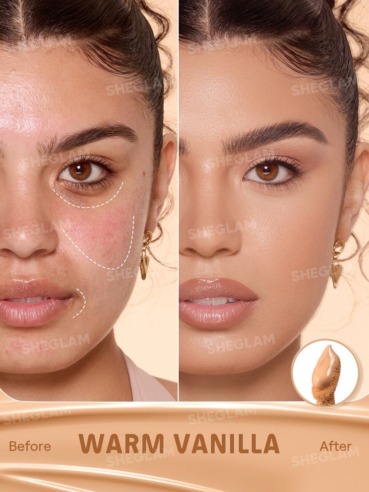 Hideaway Full-Coverage Concealer-Warm Vanilla