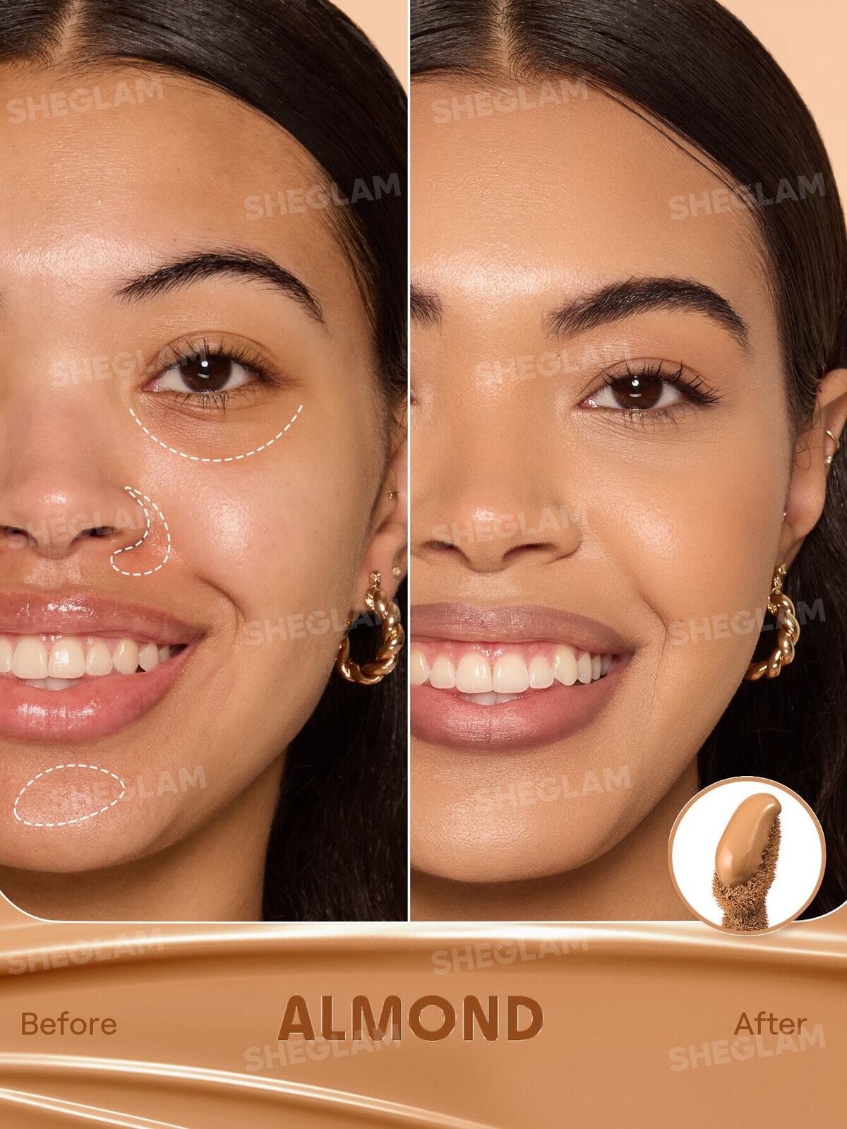 Hideaway Full-Coverage Concealer-Almond