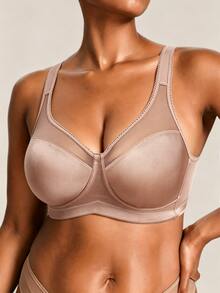 Barelissa Plus Size Wireless Bra Single Pack - Apricot - View 4