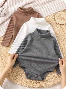 SHEIN 3件組男嬰連身衣 - 彩色 - 查看 1
