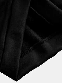 SHEIN Young Girl Kids Black Long Sleeve Sweatshirt + Grey Bow Decor Leggings 2pcs Set For Back To School Autumn/Winter - Black - View 8
