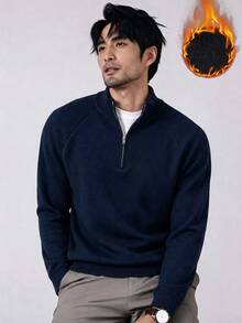 Manfinity Homme Men's Solid Color Casual Versatile Daily Wear Long Sleeve Cardigan - Multicolor - View 1