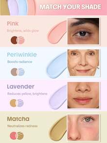 SHEGLAM Hideaway Full-Coverage Concealer-Pink Color Corrector Brightener And Highlighter Brand Beauty Cosmetic Makeup For Women And Girls - Pink - View 3