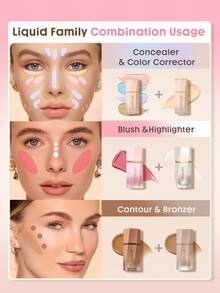 SHEGLAM Hideaway Full-Coverage Concealer-Pink Color Corrector Brightener And Highlighter Brand Beauty Cosmetic Makeup For Women And Girls - Pink - View 10