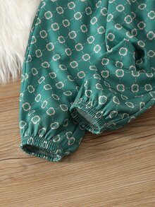 SHEIN 2pcs Baby Boy Baby Girl Baby Boy Letter Pattern Knitted Soft Crew Neck Long Sleeve Pullover Sweatshirt Elastic Waist Plaid Pants Autumn/Winter Two Pieces Set - Multicolor - View 5