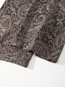 GlowEve CURVE Plus Size Women Casual Wide Leg Jeans With Paisley Pattern, All Season - Multicolor - View 6