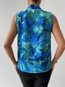 RosyDaze Women V-Neck Sleeveless Holiday Casual Spring/Summer Shirt,Sleeveless Tops - Multicolor - View 2