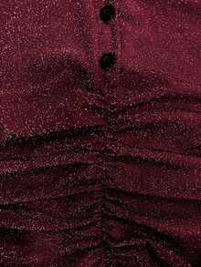 Yalmera 26 New Early Autumn Versatile Design V-Neck Ruched Slim Fit Long Sleeve Base Layer T-Shirt For Women Night Out Date Night Burgundy Sexy - Burgundy - View 7
