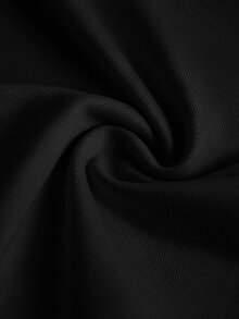 Firerie Women's Ruched Asymmetric Strapless Bodysuit, Elegant For Daily Wear, Vacation, Wedding, Date, Music Festival Fashion Clothing - Black - View 9