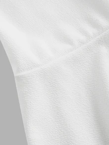 SHEIN Tween Girl Tween Girls White Lace Patchwork Dress, Comfortable Soft Casual Versatile Fashion Elegant Formal Occasion - White - View 6