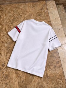 HypeHours Men's Classic Casual Striped Colorblock NY New York Emblem T-Shirt, Suitable For Daily Wear And Gatherings - Multicolor - View 2