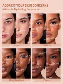 SHEGLAM Skinfinite عينة كريم أساس مرطب-Nutmeg ماركة تجميل ومكياج للنساء والفتيات - Nutmeg - مشاهدة 3