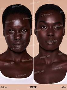 SHEGLAM Skinfinite عينة كريم أساس مرطب-Deep ماركة تجميل ومكياج للنساء والفتيات - Deep - مشاهدة 2