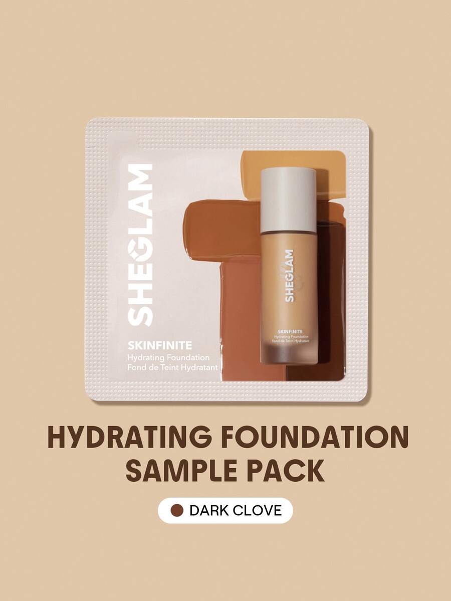SHEGLAM Skinfinite Hydrating Foundation Sample-Dark Clove Brand Beauty Cosmetic Makeup For Women And Girls - Dark Clove - View 1