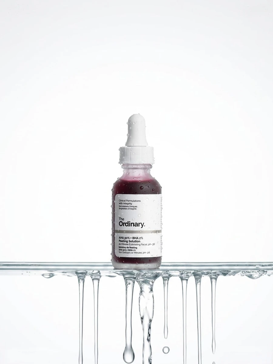 The Ordinary AHA 30% + BHA 2% Peeling Solution 30 Ml – Facial Peel, Exfoliating, For Oily Skin, Red, Glycolic Acid, Suitable For Weekly Facial Treatment - White - View 1