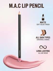 MAC Lip Pencil Edge To Edge 1.45 G – Lip Liner, Precise Contouring, For Makeup Enthusiasts, Dirty Pink, Suitable For Daily Makeup Routine - Edge To Edge - View 2
