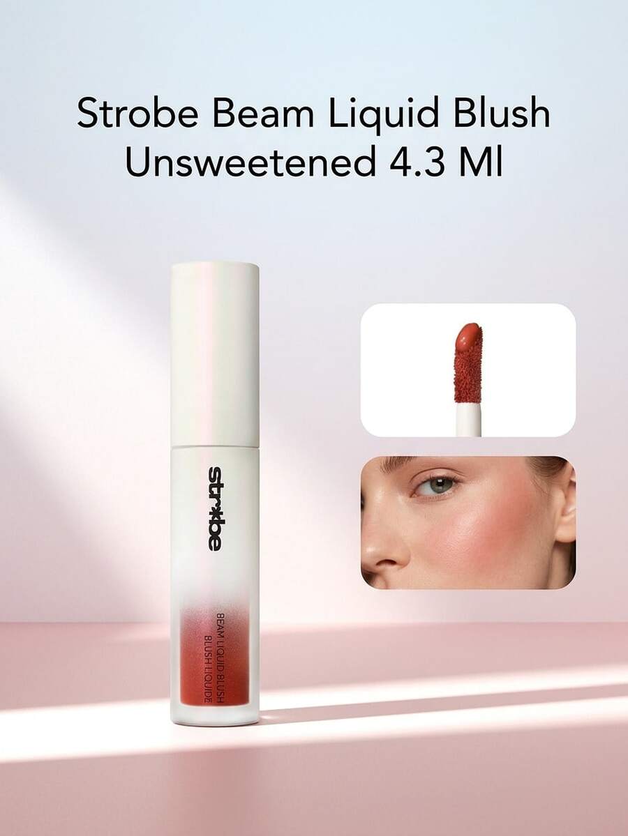 MAC Strobe Beam Liquid Blush Unsweetened 4.3 Ml – Liquid Blush, Radiant Glow, For Makeup Enthusiasts, Terracotta, Suitable For Daily Makeup Routine - Unsweetened - View 1