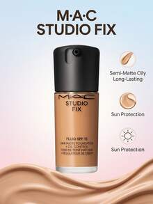 Mac Studio Fix Fluid SPF15 NC27 30ml – Foundation, 24-Hour Wear, For Oily Skin, NC27, SPF 15, Suitable For Daily Makeup Routine - NC27 - View 2