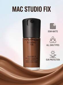 MAC Studio Fix Fluid SPF 15 Foundation NW53 30 Ml – Foundation, 24-Hour Wear, For Oily Skin, NW53, SPF 15, Suitable For Daily Makeup Routine - NW53 - View 2