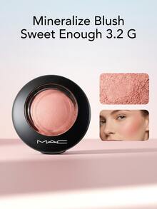 MAC Mineralize Blush Sweet Enough 3.2 G – Baked Powder For Luminous Glow, Lightweight Buildable Finish, Neutral Mauve Pink Tone, Long-Wearing Face Makeup, Ideal For Daily Beauty And Professional Looks - Sweet Enough - View 1