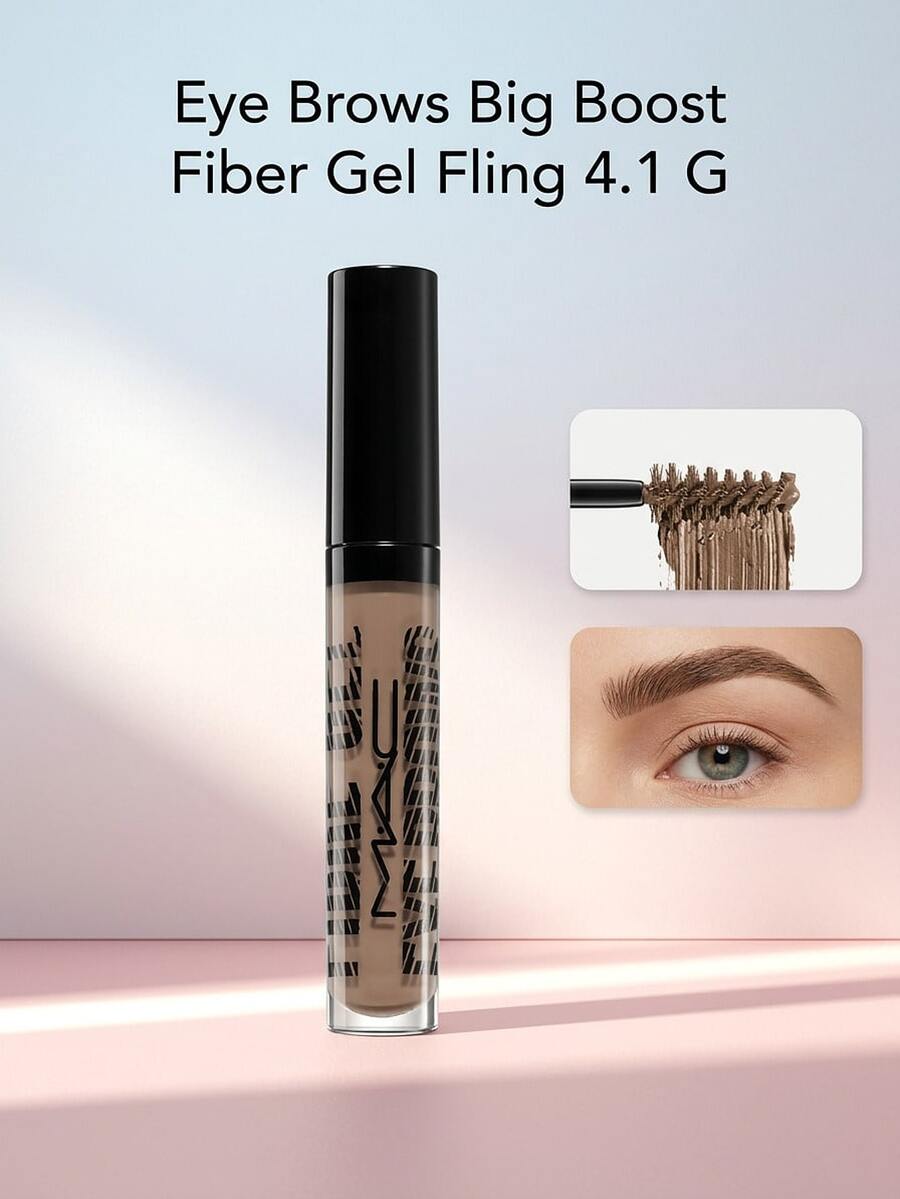 MAC Eye Brows Big Boost Fiber Gel Fling 4.1 G – Eyebrow Gel, Volumizing, For Women, Fling, Fiber, Suitable For Daily Makeup Routine - Fling - View 1