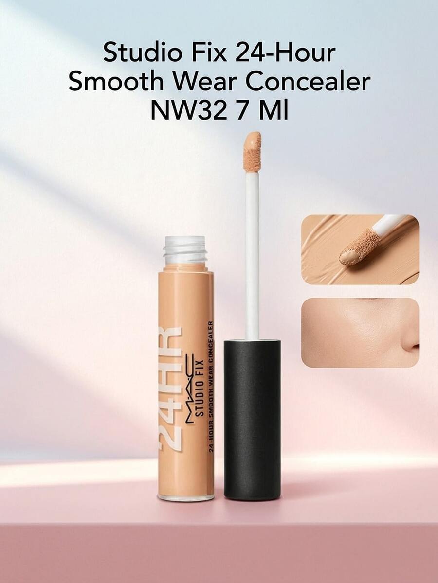 MAC Studio Fix 24-Hour Smooth Wear Concealer NW32 7 Ml – Concealer, Full Coverage, For All Skin Types, NW32, Suitable For Daily Makeup Routine - NW32 - View 1