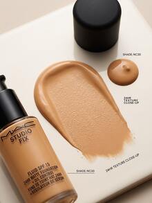 MAC Studio Fix Fluid SPF 15 Foundation NC43 30 Ml – Foundation, 24-Hour Matte Finish, For Oily Skin, NC43, Suitable For Daily Face Makeup - NC43.5 - View 3