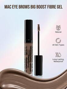 MAC Big Boost Fiber Eye Brows Gel Spiked 4.1 G – Spiked Deep Brown Shade, Volumizing Fiber Formula For Fuller Appearance, Long-Wearing And Smudge-Proof Finish, Professional Eye Makeup For Sparse Brows, Daily Beauty Essential - Spiked - View 2