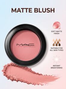 MAC Powder Blush Pink Swoon 6 G – Blush, Matte Finish, For Women, Pink Swoon, Suitable For Daily Makeup Routine - Pink Swoon - View 2
