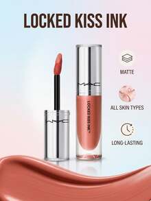 MAC Locked Kiss Ink 24HR Lipcolour Teaser 4 Ml – Liquid Lipstick, 24-Hour Wear, For Women, Teaser, Suitable For Daily Wear - Teaser - View 2