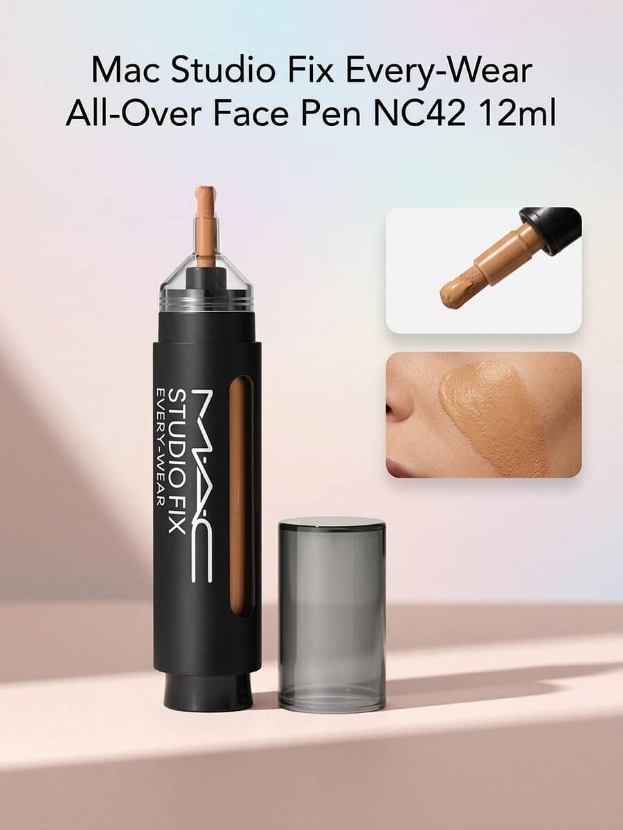 Mac Studio Fix Every-Wear All-Over Face Pen NC42 12ml – Concealer Pen, Long-Wearing, For All Skin Types, NC42, Caffeine, Suitable For Daily Makeup Routine - NC42 - View 1