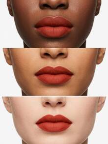 MAC POWDER KISS LIQUID LIPCOLOUR - DEVOTED TO CHILI, 5ml – Liquid Lipstick, Matte Finish, For Women, Brick Red, Suitable For Daily Makeup - Devoted To Chili - View 5