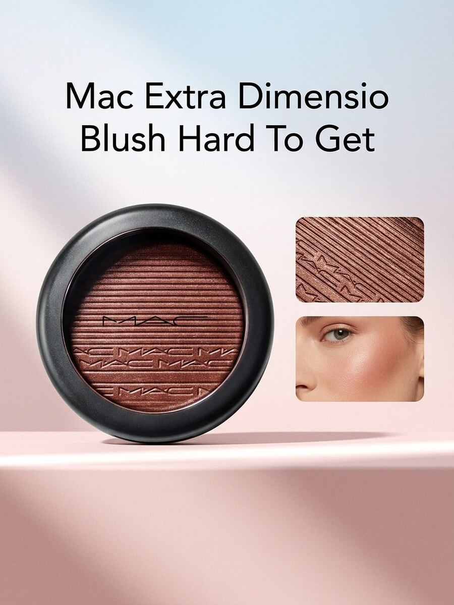 Mac Extra Dimensio Blush Hard To Get – Blush, Long-Wearing, For Women, Burgundy, Suitable For Daily Makeup - Hard To Get - View 1