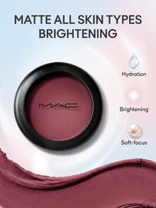 MAC Powder Blush Matte Fever 6 G – Deep Berry Plum Tone, Highly Pigmented For Bold Look, Smooth Finish, Long-Wearing Face Makeup, Ideal For Professional Beauty Enthusiasts, Perfect For Cheek Contouring And Daily Glow - Fever - View 2