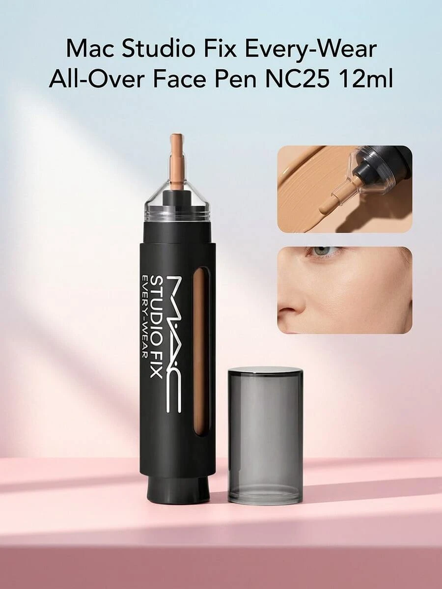 Mac Studio Fix Every-Wear All-Over Face Pen NC25 12ml – Concealer Pen, Long-Wearing, For Makeup Enthusiasts, NC25, Suitable For Daily Makeup Routine - NC25 - View 1