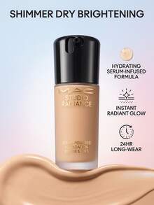 MAC Studio Radiance Serum-Powered Foundation - NW25 30 Ml – Foundation, Radiant Finish, For Dry Skin, NW25, Hyaluronic Acid, Suitable For Daily Face Makeup - NW25 - View 2