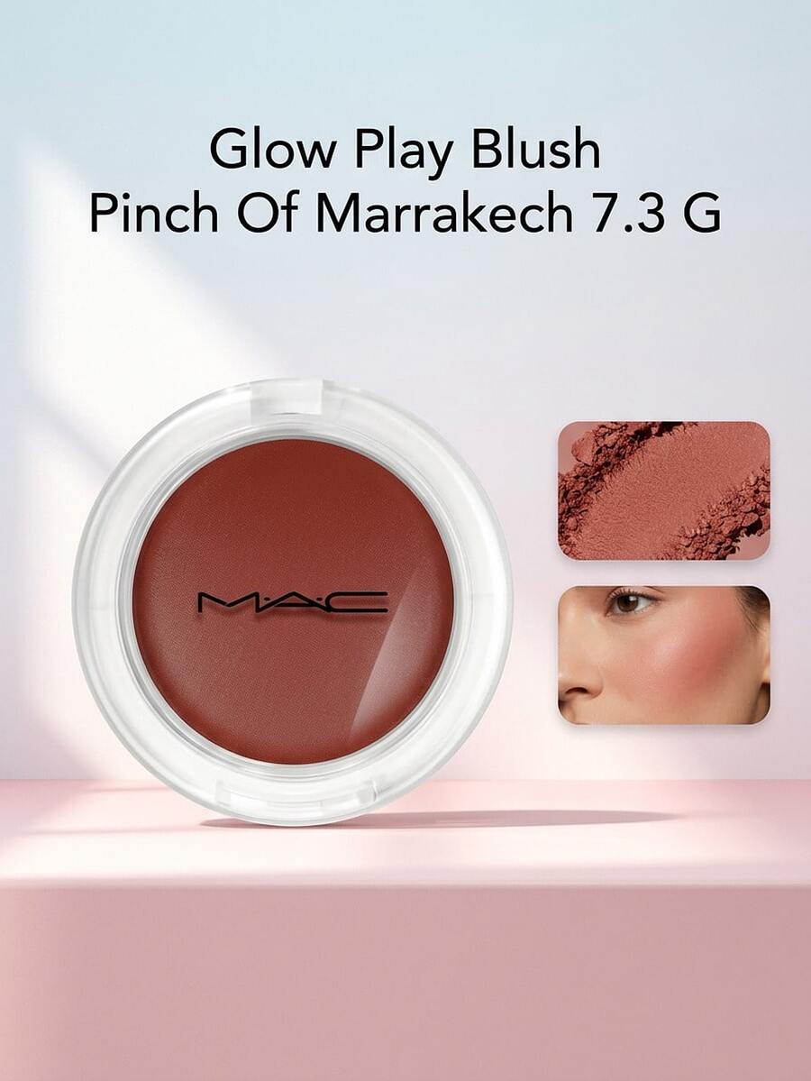 MAC Glow Play Blush Pinch Of Marrakech 7.3 G – Blush, Bouncy Texture, For Women, Pinch Of Marrakech, Suitable For Daily Wear - Pinch Of Marrakech - View 1