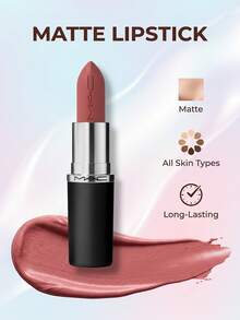MACximal Silky Matte Lipstick Velvet Teddy 3.5 G – Lipstick, Long-Lasting, For Makeup Enthusiasts, Velvet Teddy, Suitable For Daily Office Wear - Velvet Teddy - View 2