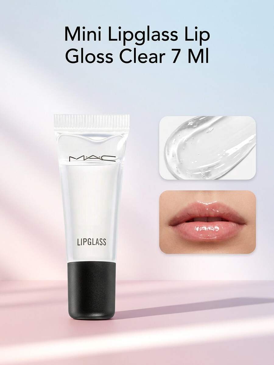 MAC Mini Lipglass Lip Gloss Clear 7 Ml – Lip Gloss, High Shine, For Women, Clear, Suitable For Daily Makeup - Clear - View 1