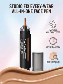 Mac Studio Fix Every-Wear All-Over Face Pen NC42 12ml – Concealer Pen, Long-Wearing, For All Skin Types, NC42, Caffeine, Suitable For Daily Makeup Routine - NC42 - View 2